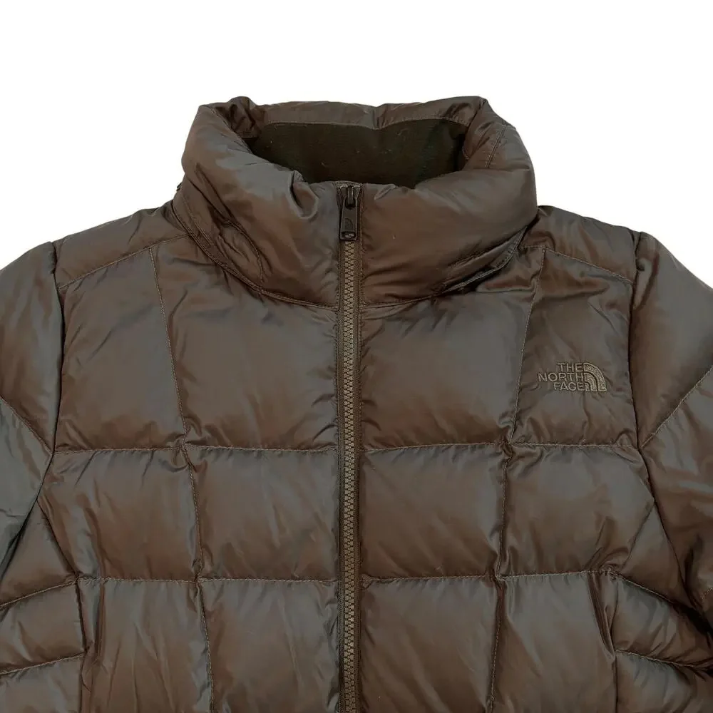 The North Face Puffer Jacket Womens Size Medium Green Transit II 550 Down *FLAW*
